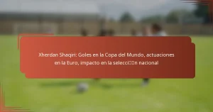 Xherdan Shaqiri: Goles en la Copa del Mundo, actuaciones en la Euro, impacto en la selección nacional